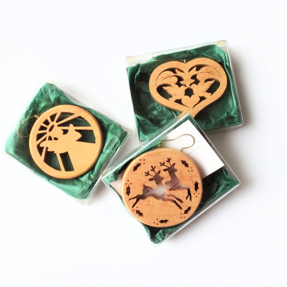 Handcrafted Wood Ornaments Fretwork Belfast ME USA - Picture 3 of 8